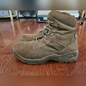 5.11 ATAC 2.0 6" SZ Desert Boot Side Zip Oil Slip Resistant Dark Coyote EC